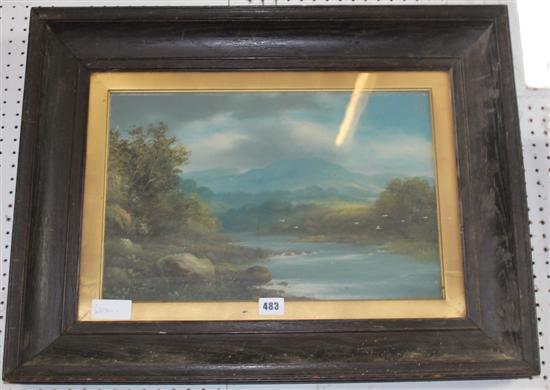 R.Hershall, oil, landscape